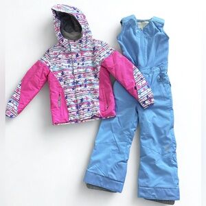 Spyder Girls Size 5 Ski Jacket & Bib Set! Like New!